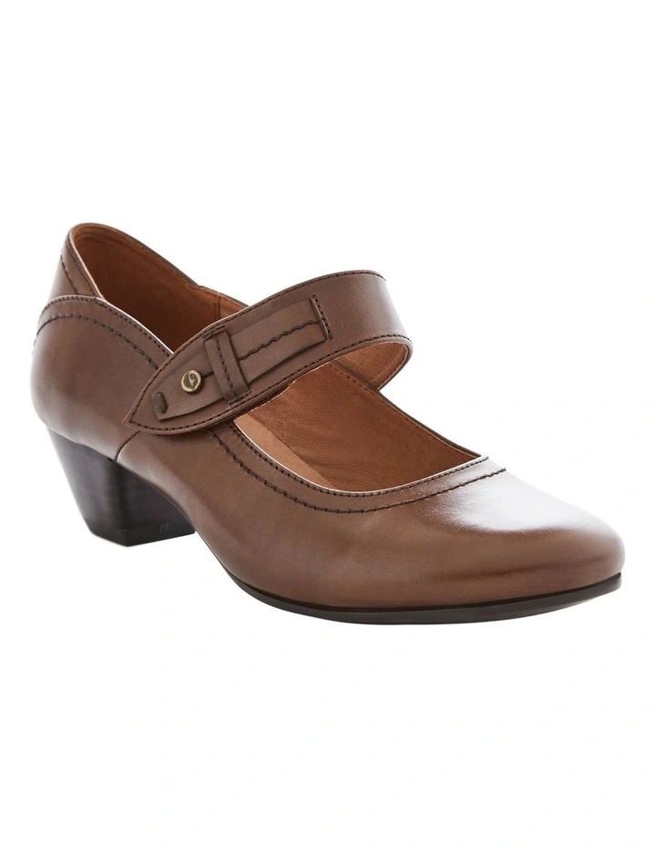 Appeal Heeled Shoes in Brown Leather image 2