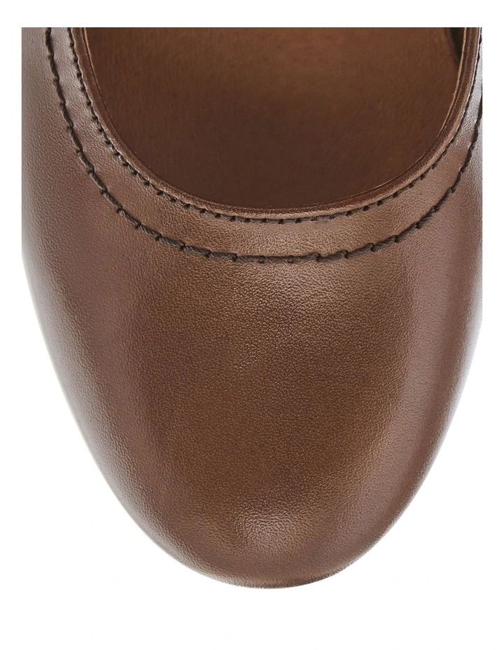 Appeal Heeled Shoes in Brown Leather image 4