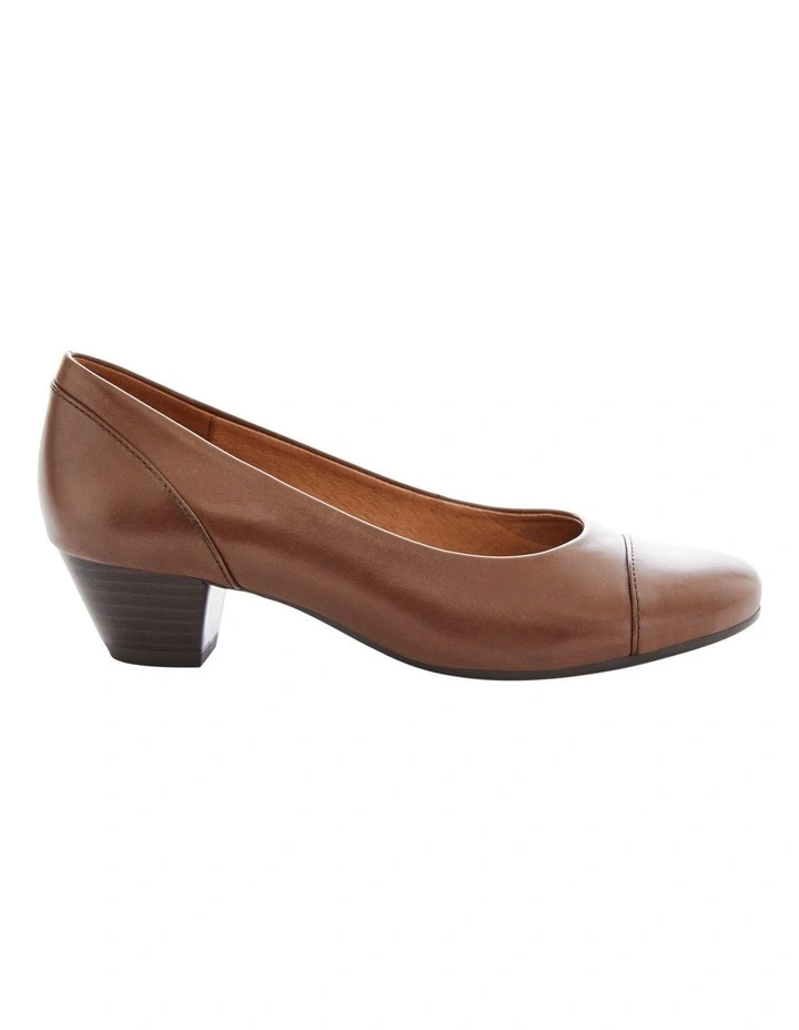 Acton Heeled Shoes in Brown Leather image 1