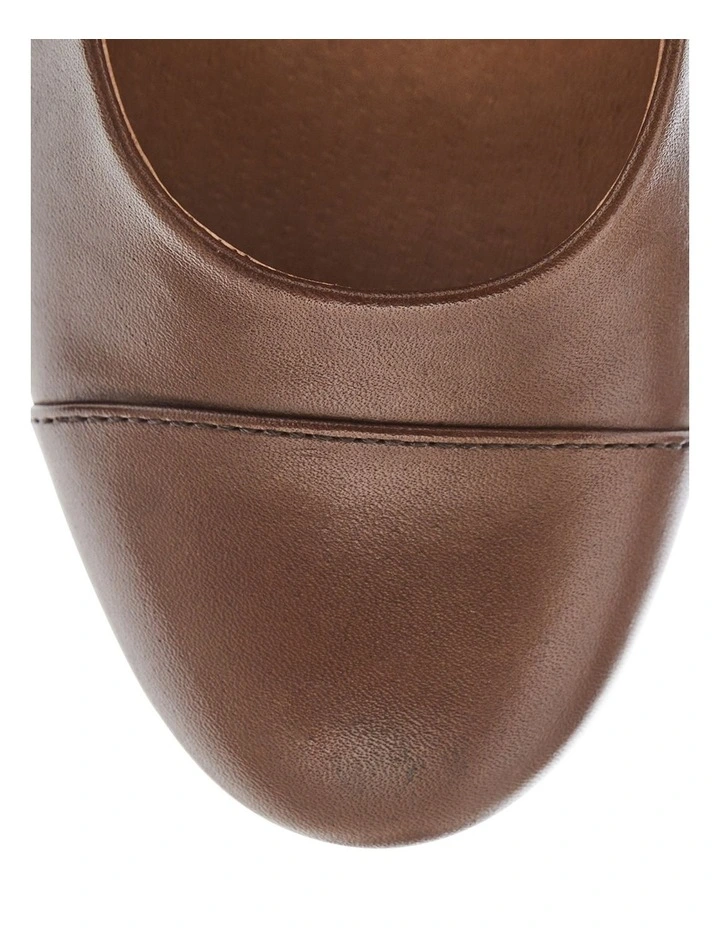 Acton Heeled Shoes in Brown Leather image 4