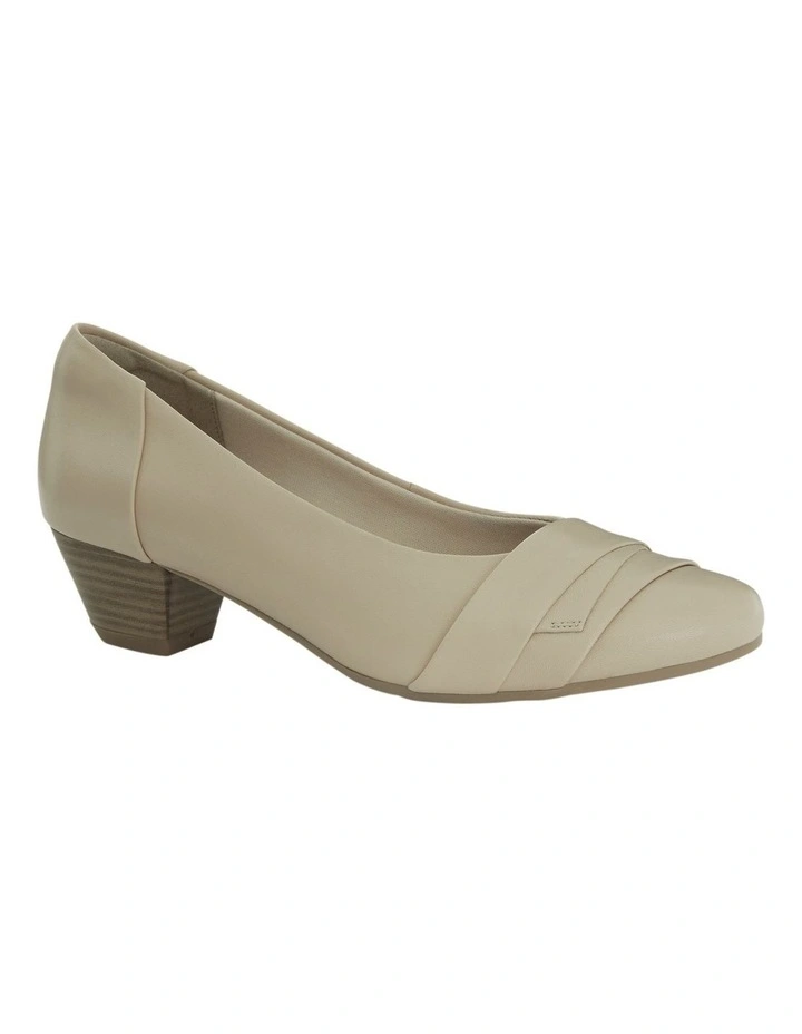 Adler Heeled Shoes in Nude Leather image 2