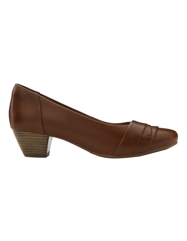 Adler Heeled Shoes in Mid Brown Leather image 1