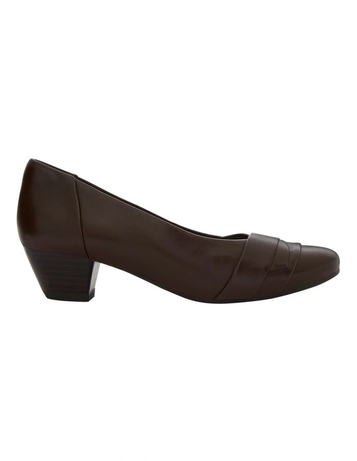 Adler Heeled Shoes in Brown Leather image 1