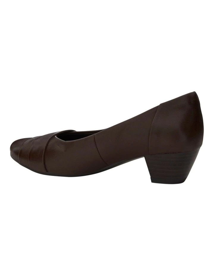Adler Heeled Shoes in Brown Leather image 3