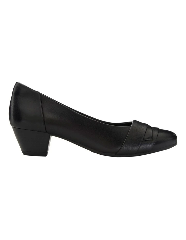 Adler Heeled Shoes in Black Leather image 1