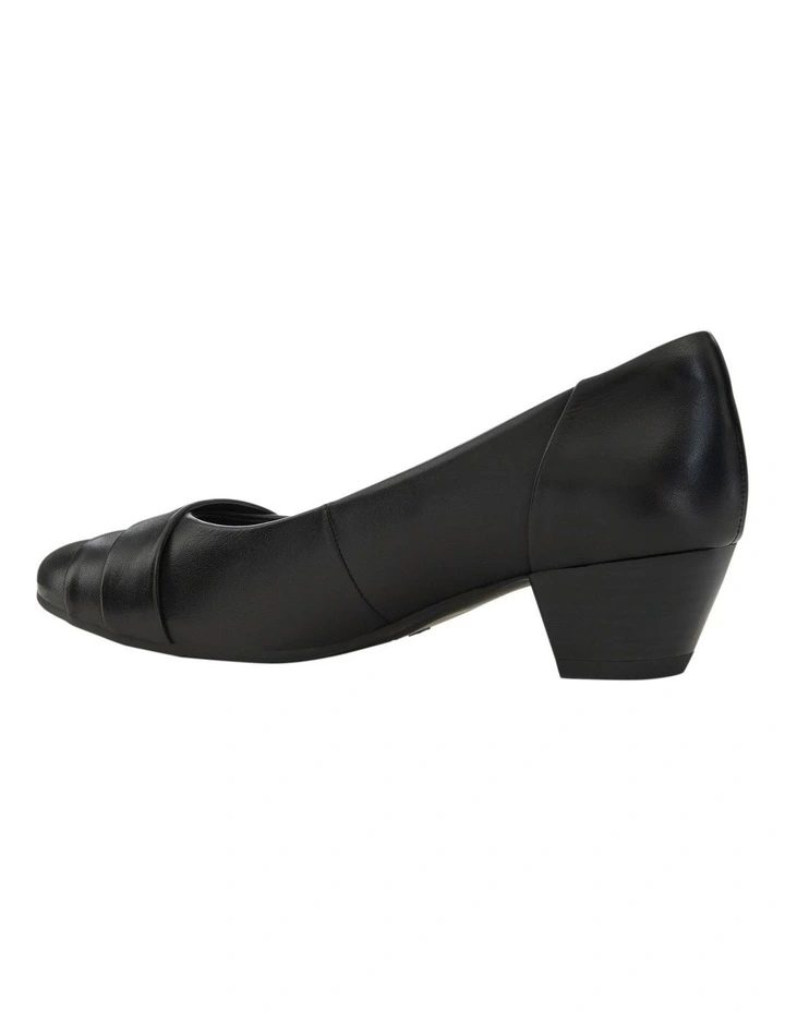 Adler Heeled Leather Shoes in Black image 4