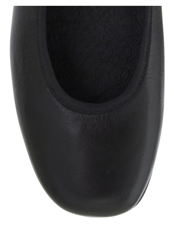 Maguire Flat Leather Shoes in Black image 5