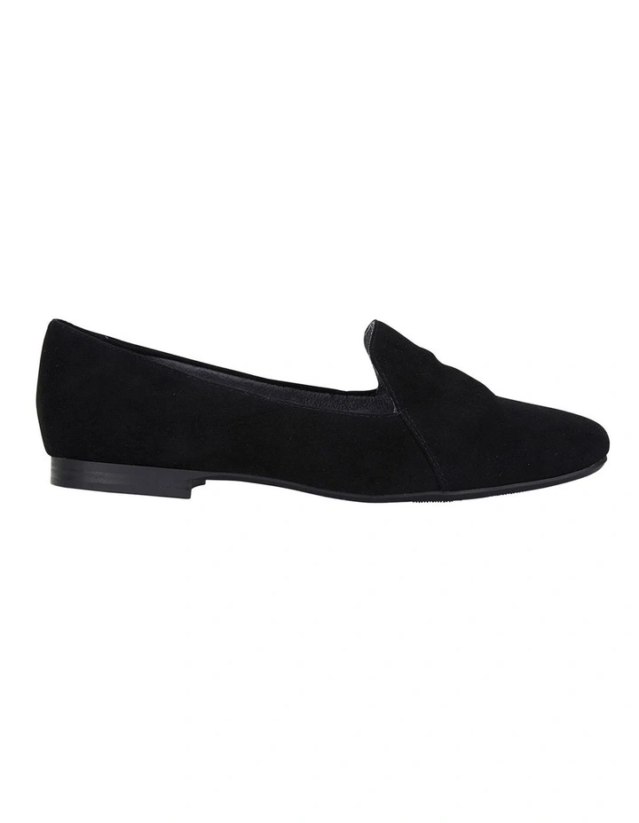 Castle Black Suede Flat Shoes image 1