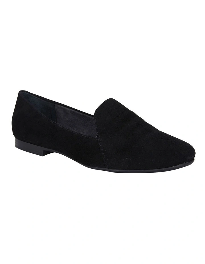 Castle Black Suede Flat Shoes image 2