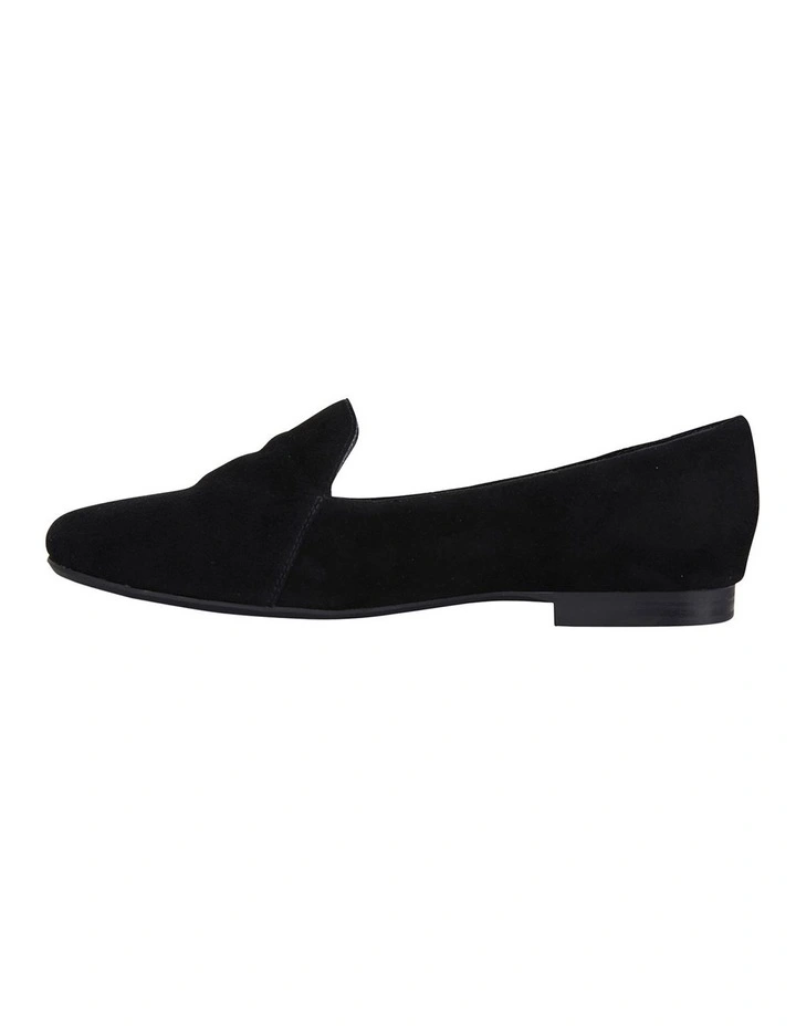 Castle Black Suede Flat Shoes image 3
