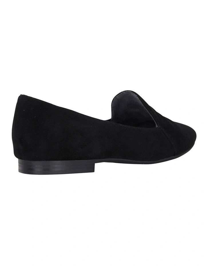Castle Black Suede Flat Shoes image 4
