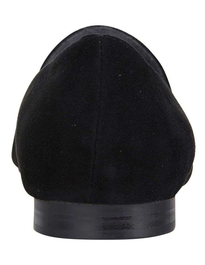 Castle Black Suede Flat Shoes image 5