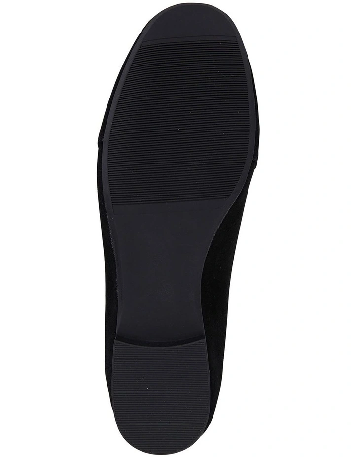 Castle Black Suede Flat Shoes image 6