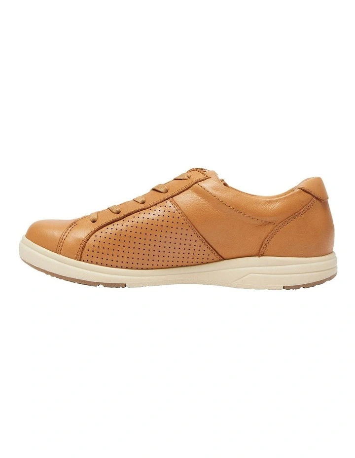 Normandy Leather Sneakers in Tan image 3