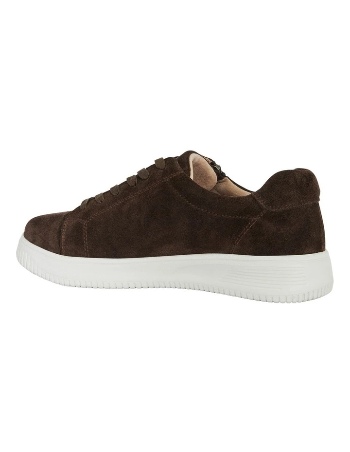 Novella Sneakers in Chocolate Suede image 3