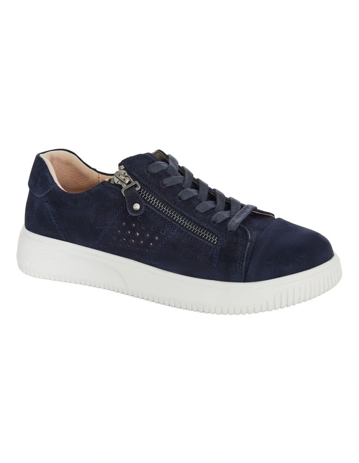 Novella Sneakers in Navy Suede image 2