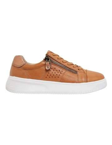 Novella Glove Sneakers in Tan/Bronze