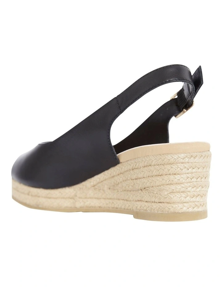 Belmont Sandals in Black Leather image 3