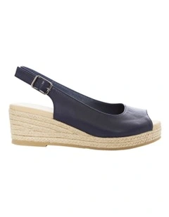 Belmont Sandals in Navy Leather