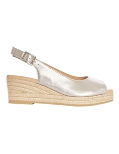 Belmont Sandals in Pewter Metallic