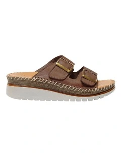 Hutch Sandals in Chocolate Leather