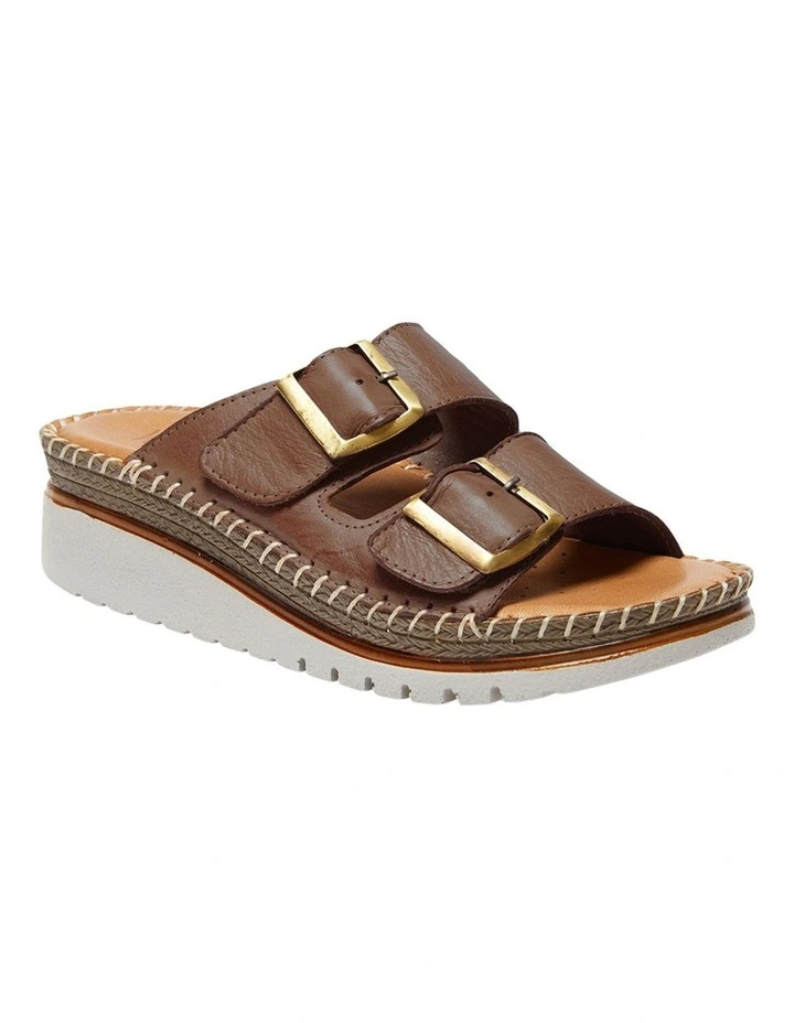 Hutch Sandals in Chocolate Leather image 2