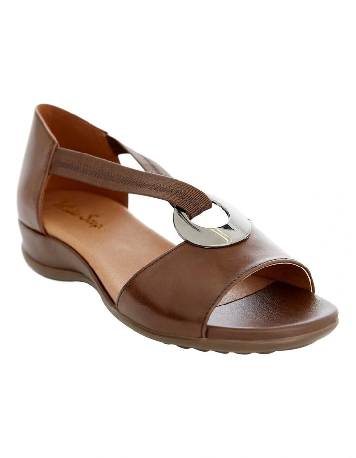 Caroline Sandals in Brown Leather image 2