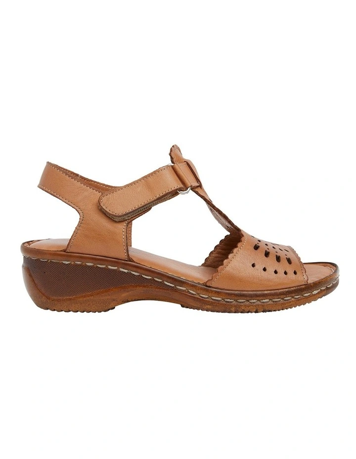 wide tan sandals