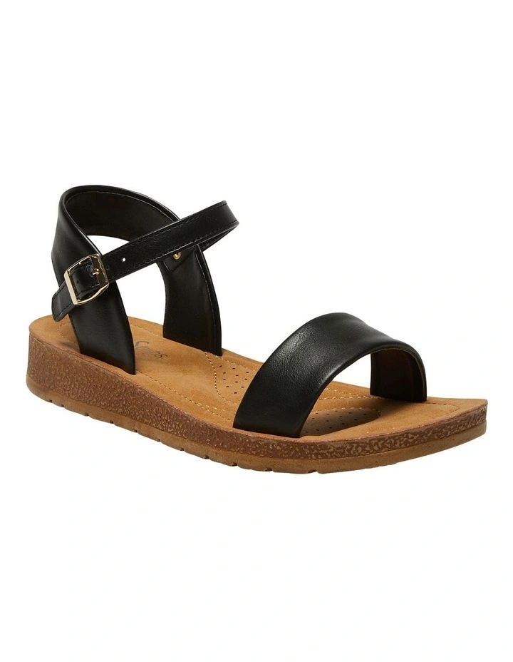 Eliza Sandals in Black Smooth image 2