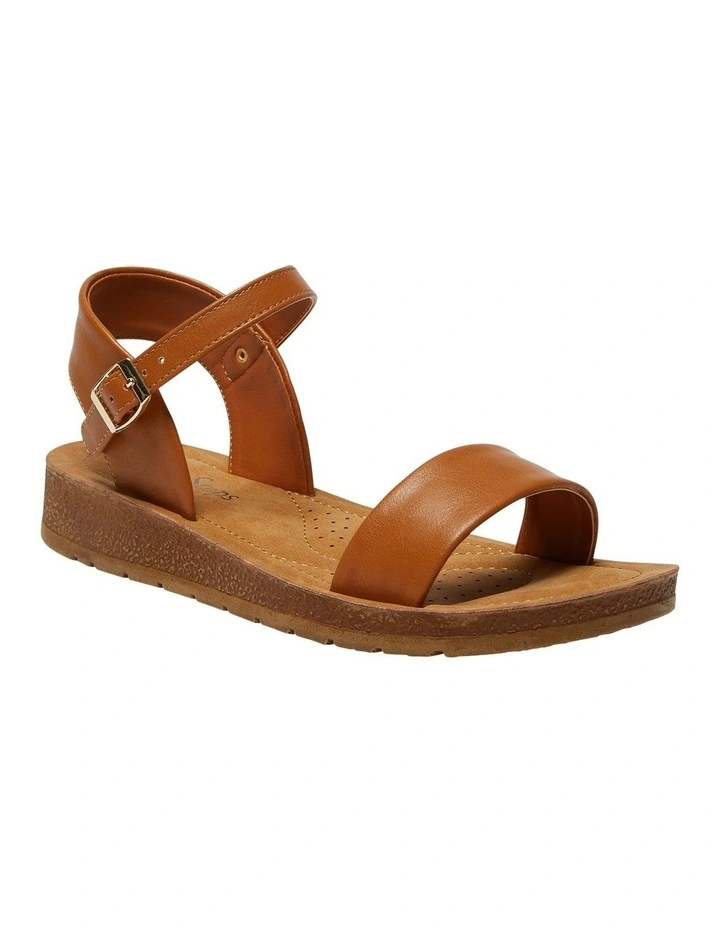 Eliza Sandals in Tan Smooth image 2