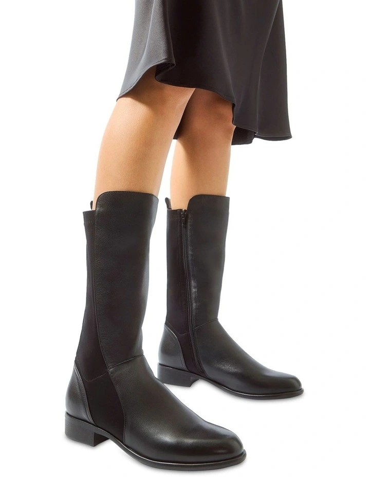 Leroy Knee High Boot in Black Glove image 2