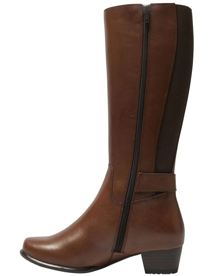 Diesel Boots in Brown Leather image 3