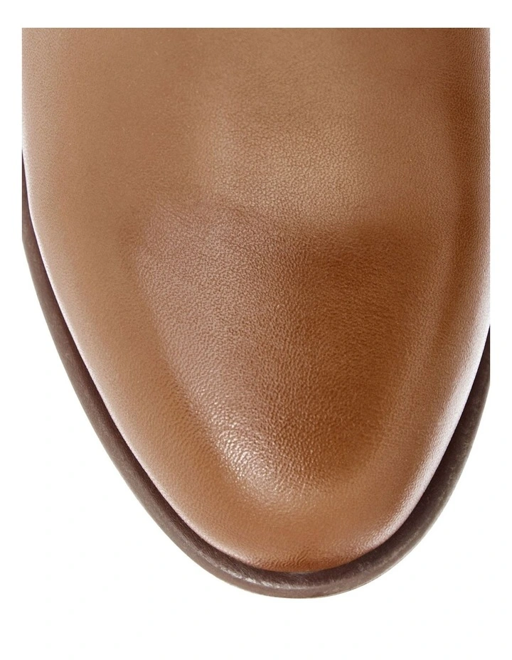 Lance Leather Boots in Mid Brown image 4