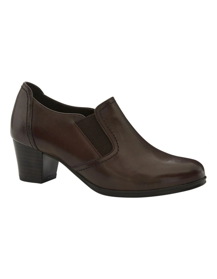Harris Shoes in Brown Leather / Elastic image 2