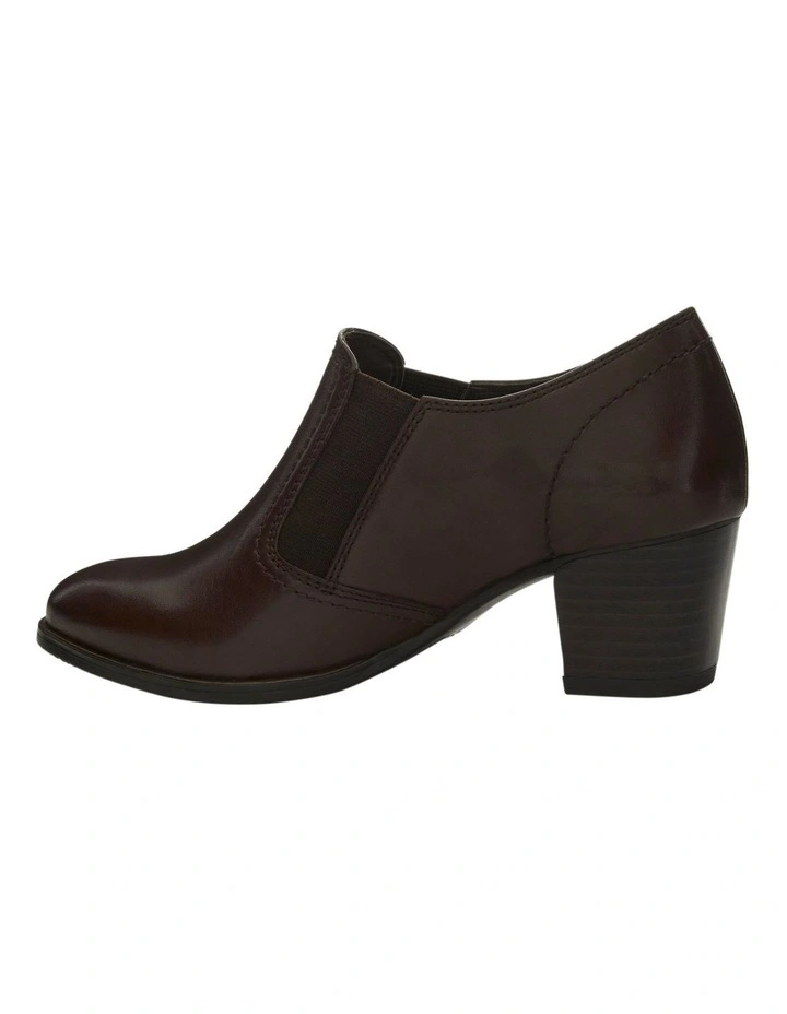 Harris Shoes in Brown Leather / Elastic image 3