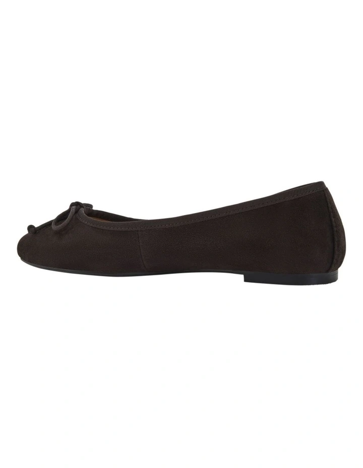 Fonteyn Flat Shoes in Chocolate Suede image 3