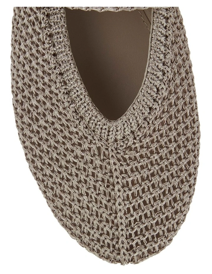 Elope Flat Shoes in Nude Crochet image 4