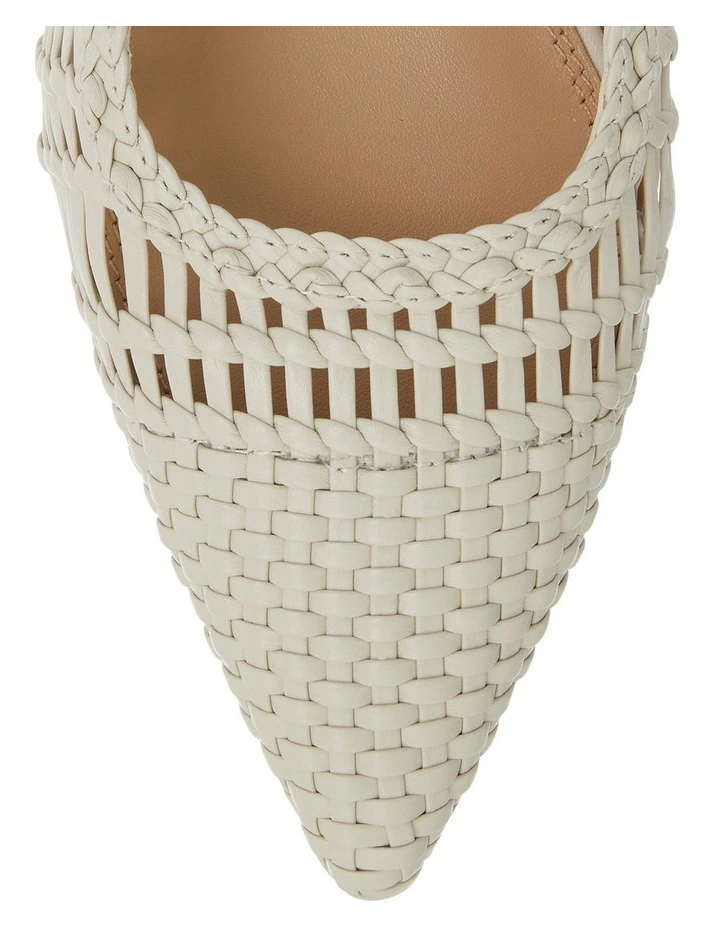 Finley Flat Shoes in Bone Weave image 4