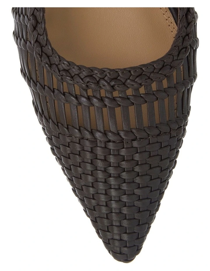 Finley Flat Shoes in Chocolate Weave image 4