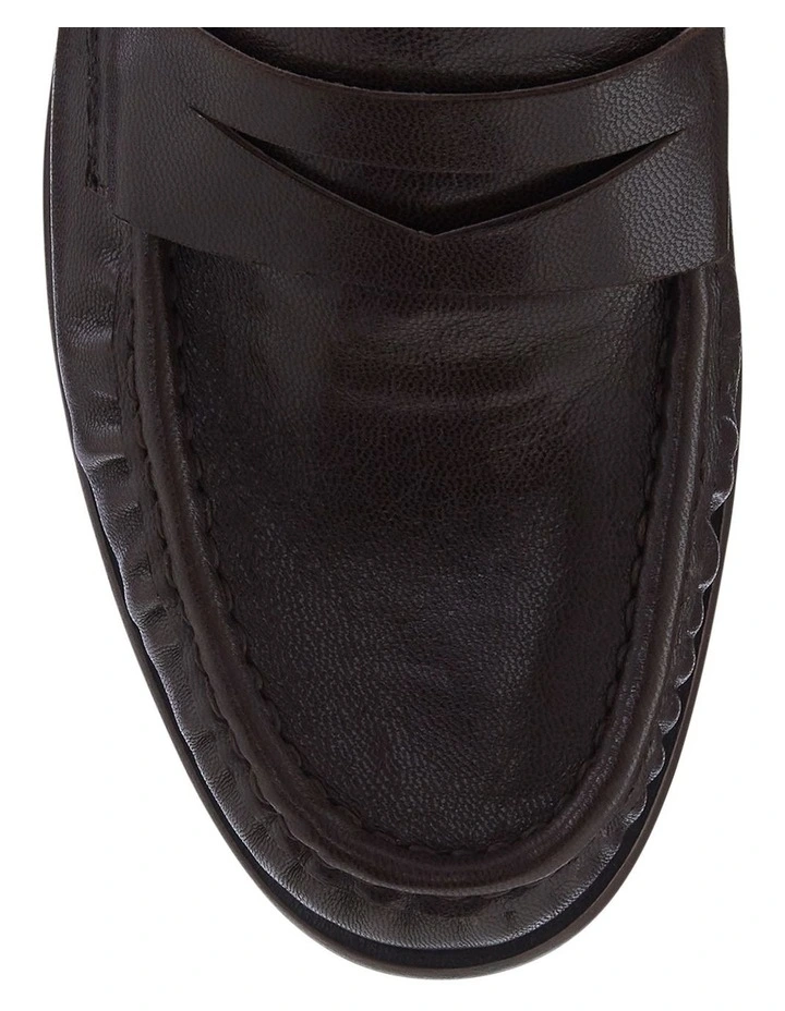Turner Loafers in Chocolate Leather image 4