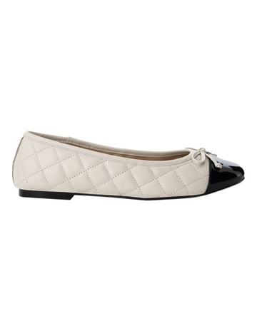 Black Patent / Bone colour