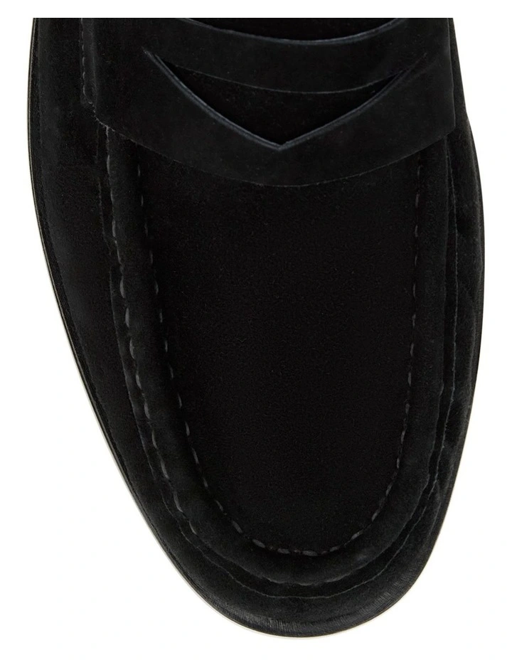 Turner Flat Shoes in Black Suede image 4