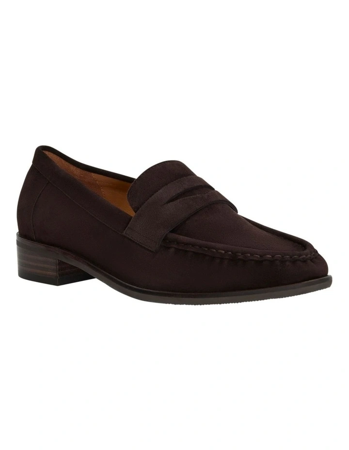 Turner Flat Shoes in Chocolate Suede image 2