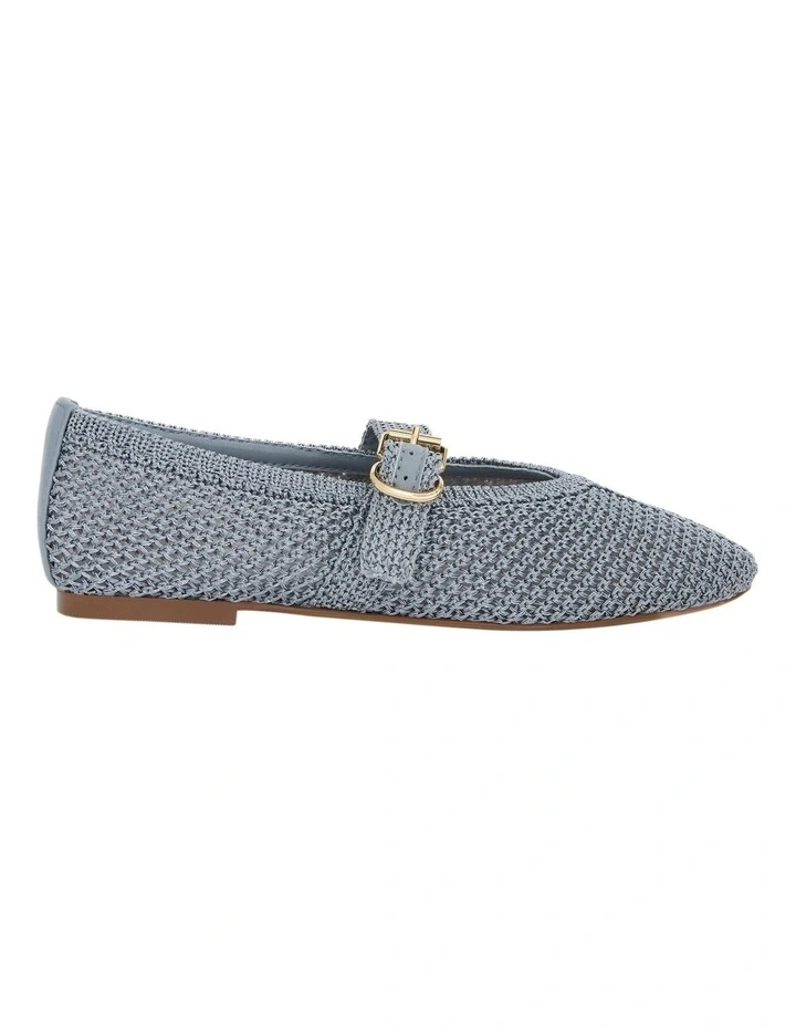 Elope Ballet Flats in Pale Blue Crochet image 1