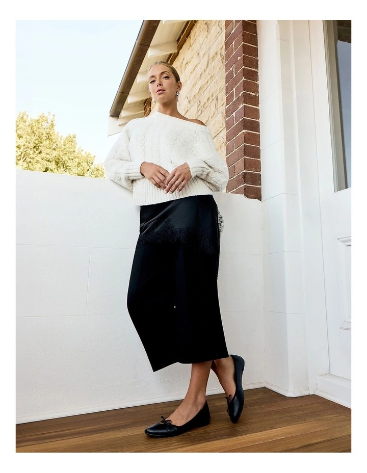 Fonteyn Flat Shoes in Black Glove image 2
