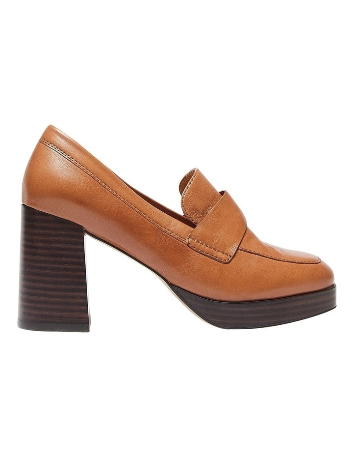 Hume Heeled Shoes in Tan Leather image 1