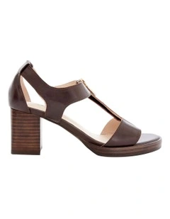 Abigail Sandals in Chocolate Leather