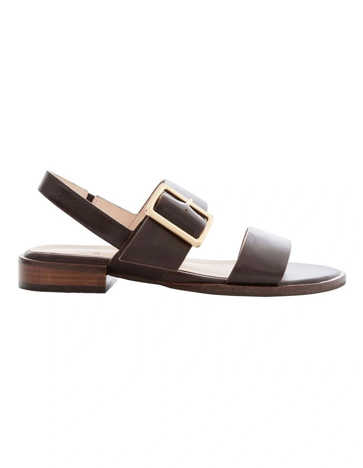 Tabatha Sandals in Chocolate Leather image 1