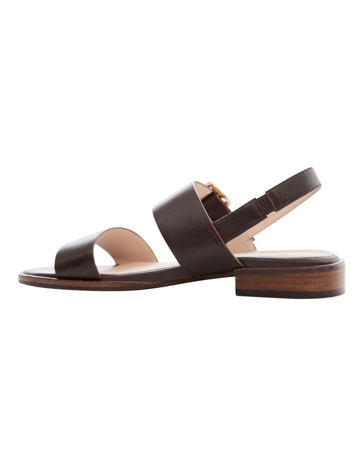 Tabatha Sandals in Chocolate Leather image 3