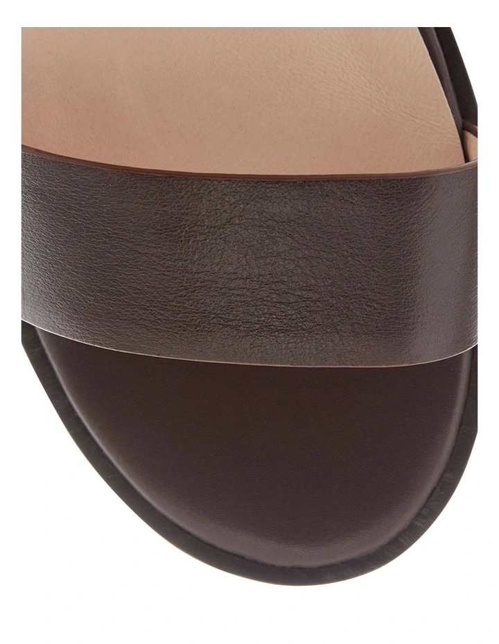 Tabatha Sandals in Chocolate Leather image 4
